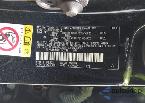 2019 Lexus Rx 350 from USA, damaged, VIN 2T2ZZMCA6KC150398